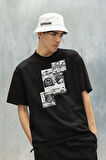 Araba Temalı Oversize Unisex Tişört