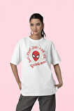 This Looks Like A Job For Yazılı Unisex Tişört, Oversize Spider-Man Tişört