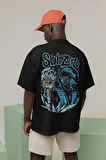 Subzero Baskılı Unisex Oversize Anime Karakter Tişört