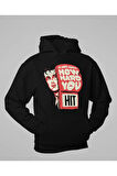 It Aint About How Hard You Yazılı Unisex Oversize Rocky Balboa Hoodie