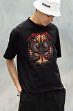Tasarım Metallica Rock Metal Müzik Grubu Baskılı Unisex Oversize Tişört