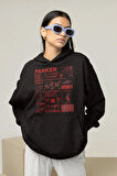 Parker Spider-Man Baskılı Unisex Oversize Örümcek Adam Hoodie