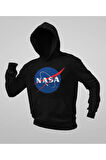 Nasa Baskılı Unisex Oversize Hoodie