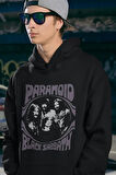 Paranoid Black Sabbath Baskılı Unisex Oversize Rock Metal Hoodie