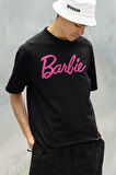 Barbie Baskılı Unisex Oversize Tişört