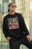 Taylor Swift Red Baskılı Unisex Oversize Sweatshirt