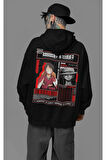 Monkey D. Luffy Karakter Baskılı Unisex Oversize Anime Hoodie