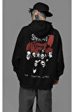 Slipknot The Subliminal Verses Yazılı Unisex Oversize Rock Metal Grubu Hoodie