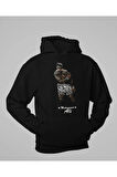 Tasarım Muhammed Ali Baskılı Unisex Oversize Efsane Boksör Hoodie
