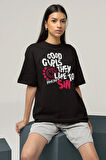 Good Girls They Like To Sın Blink-182 Baskılı Unisex Oversize Tişört