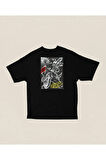 Anarchic Spider-Man Baskılı Unisex Oversize Spider-Punk Tişört