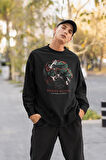 Demon Slayer Baskılı Unisex Oversize Anime Sweatshirt
