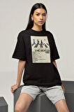1969 Abbey Road The Beatles Baskılı Unisex Tişört, Oversize Müzik Grubu Tişört