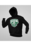 Doctor Doom Marvel Karakter Baskılı Unisex Oversize Hoodie