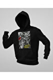Anarchic Spider-Man Baskılı Unisex Oversize Hoodie