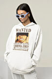 Wanted Roronoa Zoro Baskılı Unisex Oversize Anime Hoodie