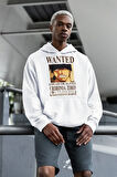 Wanted Roronoa Zoro Baskılı Unisex Oversize Anime Hoodie
