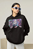 Örümcek Adam Karakterler Baskılı Unisex Oversize Hoodie