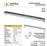20cm 6w (Amber) Wallwasher Duvar, Ağaç ve Cami Boyama