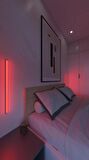 2 Adet Mini Duvar Aplik Uzaktan Kumandalı Rgb Led 16 Renk