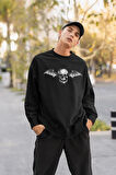 Kuru Kafa Baskılı Unisex Oversize Sweatshirt
