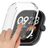 Xiaomi Redmi Watch 4 Uyumlu Şeffaf Silikon Kasa ve Ekran Koruyucu