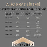 Çift Kişilik Yatak Alez - Fitted ve %100 Sıvı Geçirmez Özellikleri ile Üst Düzey Koruma
