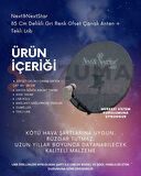 Next&NextStar  85 Cm Delikli Gri Renk Ofset Çanak Anten + Tekli Lnb