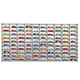 100 Araçlık Beyaz Yatay Hobi Araba Rafı (Hot Wheels, Matcbox)