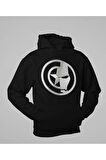 Kaptan Amerika X Iron Man Baskılı Unisex Oversize Avengers Hoodie