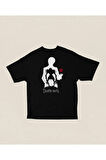Anime Dizi Death Note Baskılı Unisex Oversize Tişört