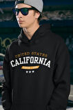 United States California Since 1986 Yazılı Unisex Oversize Hoodie