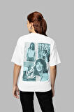 1989 Tasarım Taylor Swift Baskılı Unisex Oversize Şarkıcı Tişört