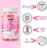 Weider Beauty Gummies - Nourishes Hair Skin Anti-ageing Q19 biotin -Vitamin C - zinc hyaluronic acid