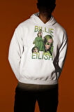 Billie Eilish Baskılı Unisex Oversize Şarkıcı Hoodie