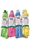 ﻿﻿Wikro 6 Adet Mikrofiber Mop Paspas Yedek Ucu Vileda Tipi