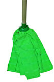 1 Adet Mop 1 Adet Ahşap Sapı ile takım Mikrofiber Mop Paspas Yeşil
