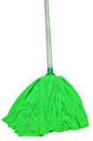 1 Adet Mop 1 Adet Ahşap Sapı ile takım Mikrofiber Mop Paspas Yeşil