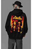 Black Sabbath Rock Metal Baskılı Unisex Oversize Müzik Grubu Hoodie