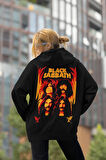 Black Sabbath Rock Metal Baskılı Unisex Oversize Müzik Grubu Hoodie