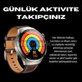 Wodimark Haino Teko Watch 4 Pro ( RW32 Curved Amoled Ekran ) GÜMÜŞ - SİYAH RENK- 3 Kordon Akıllı Saat