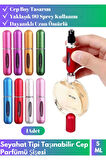 Premium Üretim Dayanıklı Uzun Ömürlü 5'l Doldurulabilir Çanta Boy Mini Cep Parfüm Şişesi 5Ml