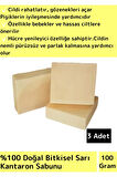 Bitkisel Sarı Kantaron Sabunu Doğal Üretim Tüm Cilt Tipleri İçin Uygun 3 Adet