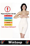 Özel Üretim Vücut Şekillendirici Toparlayıcı Kaymaz Yüksek Bel Ağraflı Siyah Renk S/M Slip Korse