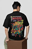 Marvel Tale Vintage Baskılı Unisex Oversize Avengers Tişört