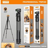 Evrensel DSLR Fotoğraf Makinesi Cep Telefonu İçin Profesyonel Tripod 150 cm Uzuyan 360 Derece Dönebilir