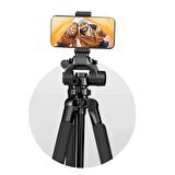 Evrensel DSLR Fotoğraf Makinesi Cep Telefonu İçin Profesyonel Tripod 150 cm Uzuyan 360 Derece Dönebilir