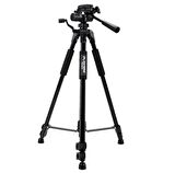 Evrensel DSLR Fotoğraf Makinesi Cep Telefonu İçin Profesyonel Tripod 150 cm Uzuyan 360 Derece Dönebilir