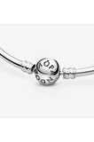 Pandora Tarz, Charm Uyumlu Ball Klips Bangle Bileklik, Tüm Boyutlar17-19-21cm