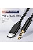 WASHA Sıcak satış Usb C dönüştürücü 3.5mm Stereo ses dağıtıcı kablosu Aux kablosu tipi C ses adaptörü